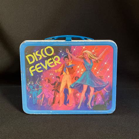 disco fever metal lunch box|1980 Disco Fever Metal Lunchbox W/Thermos King Seeley.